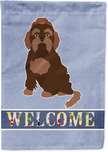 Miniatura 71 de Caroline's Treasures CK3647CHF - Bandera de bienvenida con diseño de bulldog francés, manga grande, para porche, para colgar en la pared, poliéster