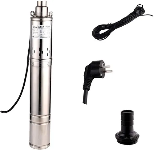 Miniatura 9 de Bomba Sumergible para Pozo Profundo Tubería de 3" DE Salida de 1" 0.25KW 0.33HP Acero Inoxidable Bombas de Agua de Tornillo para Uso Industrial