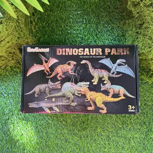 Miniatura 9 de EKU Juguetes de Dinosaurio Chomp Action Mosasaurus Spinosaurus Toy, Cabeza Móvil Movimiento de Ataque Parasaurolophus Figuras de Acción Realistas