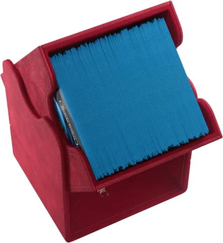 Miniatura 3 de GameGenic Caja de Cartas – Squire XL Red 100CT – Almacenamiento de Cartas TCG, OCG, CCG Duradero y Resistente – Compatible con Pokemon, Yugioh, Rojo