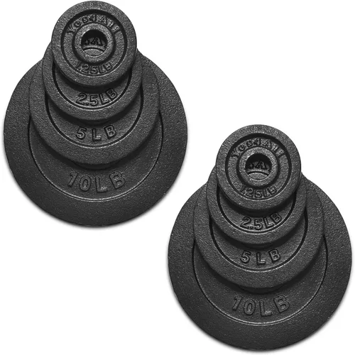 Miniatura 3 de Yes4All Juego de mancuernas ajustables de hierro fundido de 1.15 pulgadas, 37.5 libras, para gimnasio en casa, entrenamiento de fuerza
