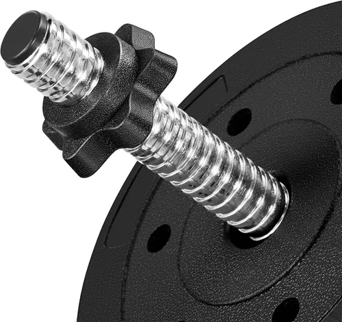 Miniatura 8 de Yaheetech Juego de mancuernas ajustables, pesas para ejercicio y fitness, con 4 collares Spinlock para mujeres y hombres, gimnasio en casa