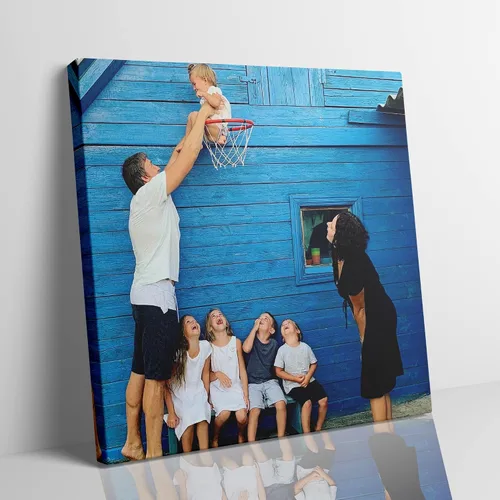 Miniatura 11 de Chexin Impresiones en lienzo personalizadas con tus fotos, imágenes personalizadas personalizadas para familia, boda, festival, mascota, póster, 8 x
