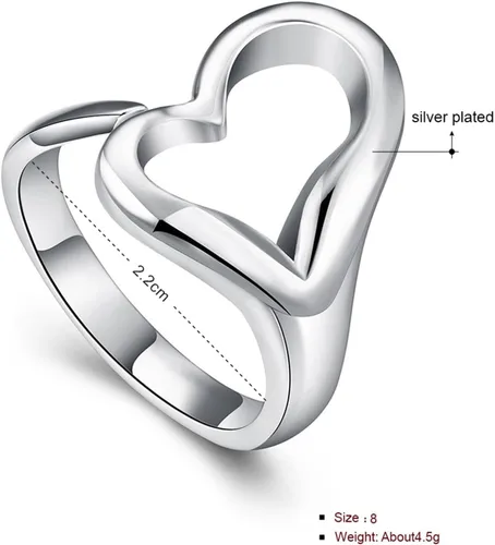 Miniatura 112 de Anillo de plata de ley 925, minimalista, ajustable, hecho a mano, para mujeres y niñas