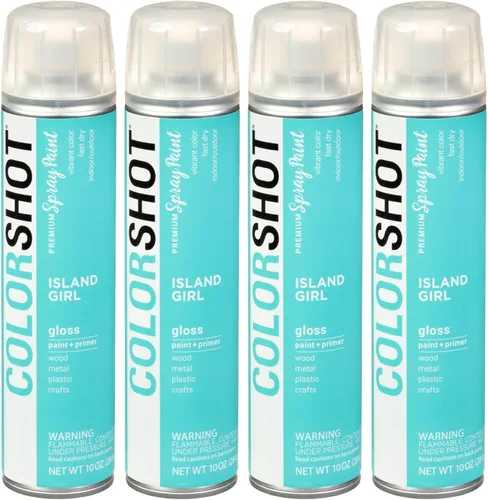 Miniatura 11 de COLORSHOT Pintura en aerosol brillante, aromaterapia (lavanda) 10 onzas, paquete de 4, pintura acrílica de secado rápido, uso en interiores