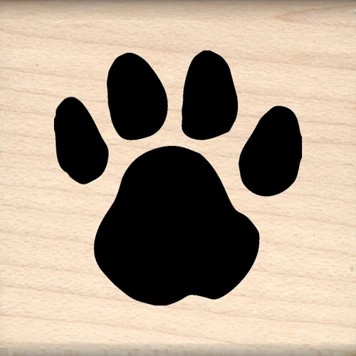 Miniatura 11 de Sello de goma con estampado de pata de león y tigre de gato, 1" x 1.25", #ST0200