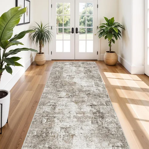 Miniatura 41 de Alfombra antideslizante lavable de 2 x 3 pies - Alfombra suave de pelo bajo para cocina, entrada y dormitorio - Tapete moderno para puerta