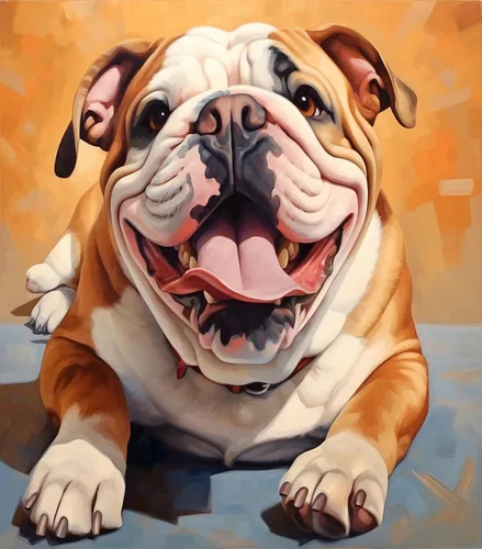 Miniatura 8 de ZMHZMY Pintura por números para adultos, Bulldog inglés, kits de pintura por números, pintura al óleo, lienzo de dibujo para decoración del hogar