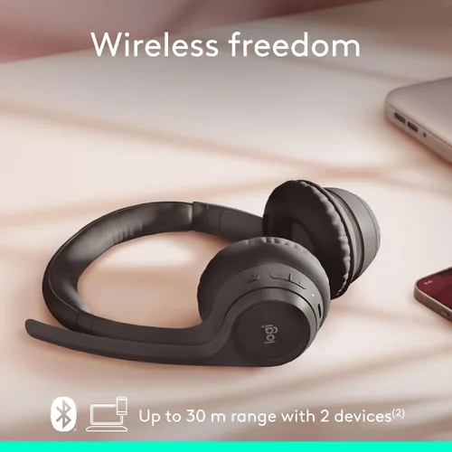 Miniatura 4 de Logitech Zone 301 - Auriculares inalámbricos Bluetooth con micrófono de cancelación de ruido, compatibles con Windows, Mac, Chrome, Linux, iOS