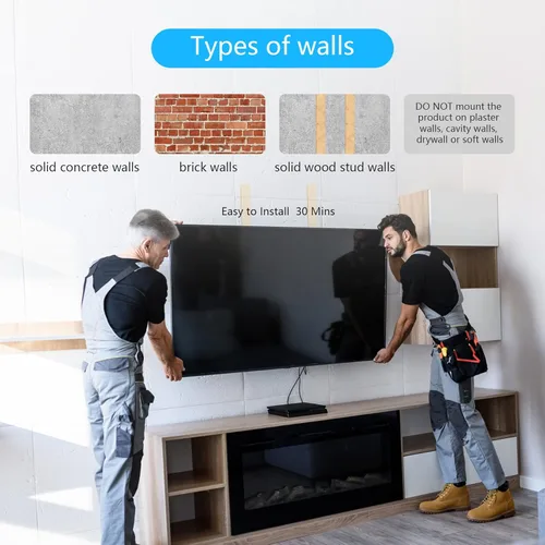 Miniatura 6 de FORGING MOUNT Soporte de pared para TV de esquina con brazo largo de 25.6 pulgadas, soporte de pared para TV de movimiento completo con giro e
