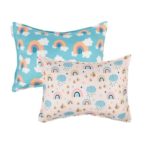Miniatura 73 de ALVABABY Paquete de 2 fundas de almohada de algodón orgánico para niños pequeños, fundas de almohada para niños de 13 x 18 pulgadas o 12 x 16