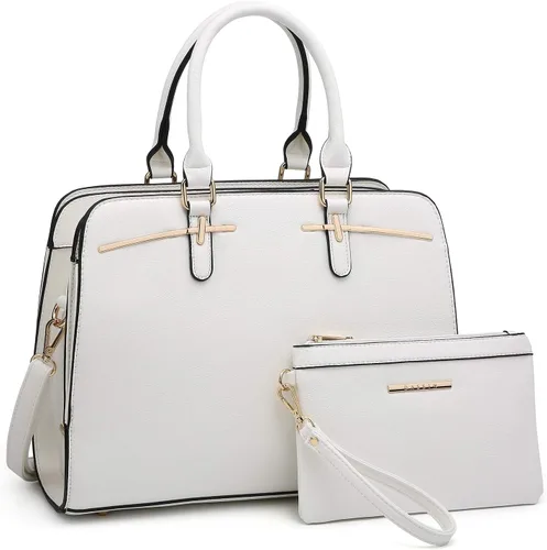 Miniatura 25 de Dasein - Juego de bolso y monedero para mujer, set de 2 piezas con 3 compartimentos, bolso con asa superior y correa para el hombro