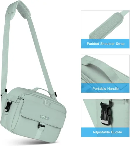 Miniatura 7 de MOSISO Bolsa de Hombro para Cámara Estuche Bandolera Cruzada, Bolso de Mano Acolchado Compacto para Fotografía DSLR/SLR/Sin Espejo con Cubierta