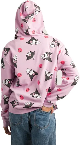 Miniatura 5 de Bioworld Kuromi AOP Print - Sudadera con capucha y cremallera para adulto