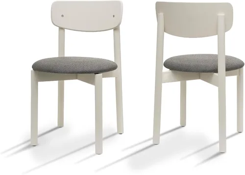 Miniatura 7 de Juego de 6 sillas de comedor de madera tapizadas modernas de mediados de siglo para muebles de habitación con diseño ergonómico duradero prémium