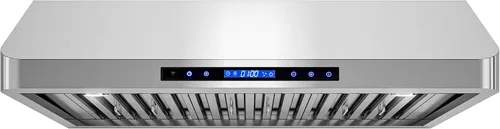 Miniatura 21 de COSMO COS-QS75 Campana extractora bajo gabinete de 30 pulgadas, colección Haven, 500 CFM, canalizada, controles táctiles, luces LED, acero inoxidable