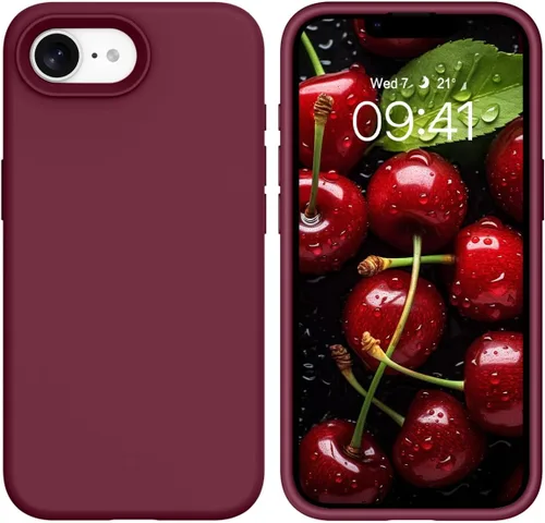 Miniatura 235 de GUAGUA Funda compatible con iPhone 17 Pro Max de 6.9 pulgadas, silicona líquida, goma de gel suave, delgada, forro de microfibra delgada