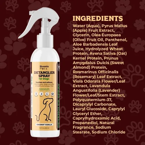 Miniatura 7 de Spray desenredante y acondicionador para mascotas para perros Reduce el desprendimiento, elimina enredos y calma la piel sensible Hidratante