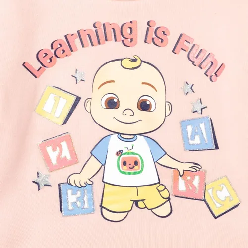 Miniatura 4 de CoComelon JJ - Conjunto de sudadera y pantalones de vellón para bebés y niñas pequeñas