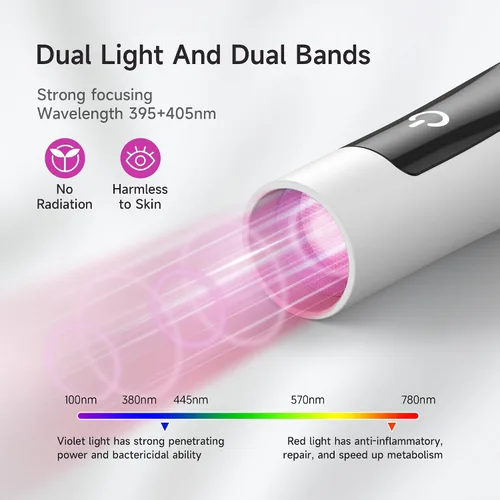 Miniatura 5 de Halmai Lámpara de uñas UV de mano para esmalte de gel, mini luz roja portátil con LED, secadora USB recargable inalámbrica, herramienta de salón