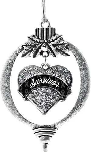 Miniatura 198 de Inspired Silver - Adorno con dije de hermana gemela - Adornos navideños de plata con circonitas cúbicas