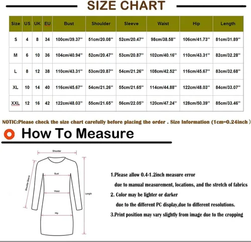 Miniatura 4 de Vestido de Navidad para mujer, con bolsillos, estampado de moda, de manga larga, sin botones, S-2XL