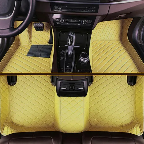Miniatura 12 de Tapetes de piso de automóvil para el 99 % de los sedán, SUV deportivos, protección para todo tipo de clima, tapetes de cuero impermeables