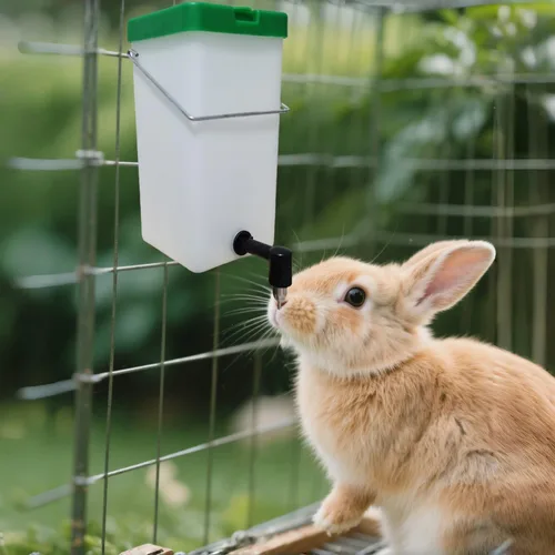 Miniatura 3 de Botella de agua de conejo sin goteo para jaula, dispensador de agua para animales pequeños de 32 onzas para mascotas pequeñas, conejo, hurón