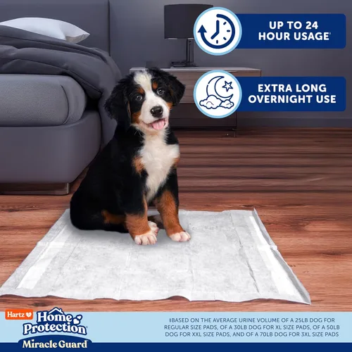 Miniatura 3 de Almohadillas para perros Hartz Home Protection Miracle Guard, tamaño regular 50 unidades, 3 veces más absorbentes y 3 veces más duraderas, no gotean