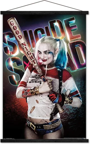 Miniatura 7 de Trends International DC Comics Movie - Escuadrón suicida - Póster de pared de buenas noches, 22.375 x 34 pulgadas, versión enmarcada en negro