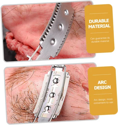 Miniatura 3 de HOMSFOU 2 unids herramienta de afeitar de cocina herramienta de mano de acero inoxidable raspador herramientas rebanador de pan cocina carne cerdo