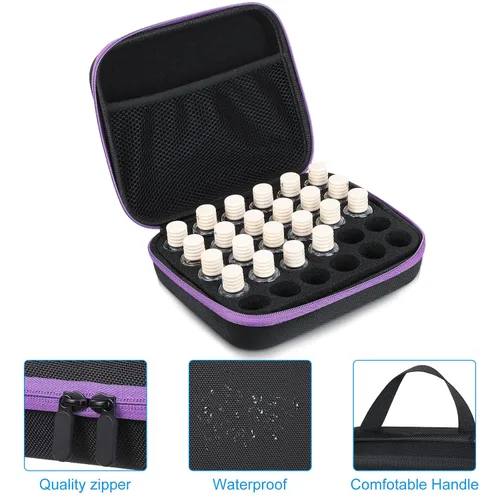 Miniatura 3 de 4 bolsas de almacenamiento de aceites esenciales, 30 botellas de EVA, estuche de transporte de aceites esenciales de EVA, cajas organizadoras