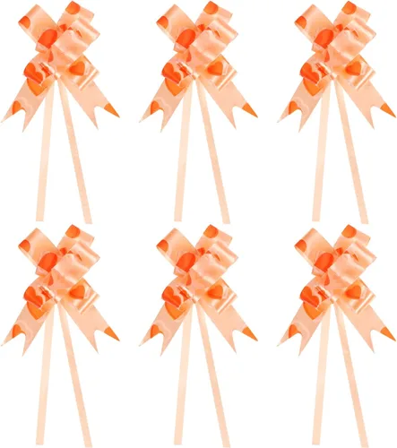 Miniatura 8 de PATIKIL Lazos de regalo, 100 unidades, canastas de regalo, lazos de envoltura de regalo, diseño de corazón, lazos de regalo de Navidad, a granel
