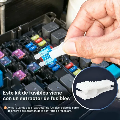 Miniatura 2 de Fusibles de automóvil 168 piezas, kit surtido de Jorest 114 fusibles de hoja mini automotriz + 54 fusibles automáticos estándar + 1 extractor