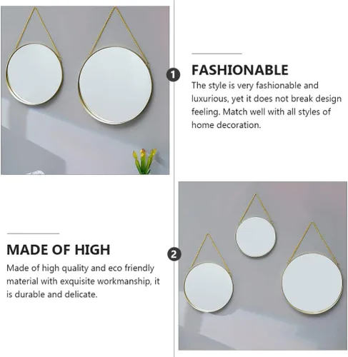 Miniatura 6 de Uonlytech Imágenes de estilo nórdico del espejo montado en la pared del maquillaje de la decoración del espejo para la vanidad