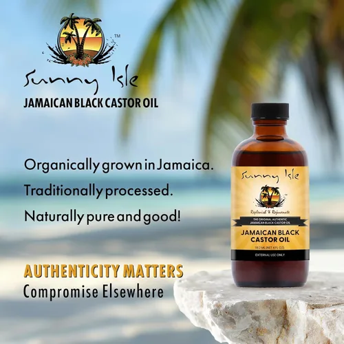 Miniatura 7 de Sunny Isle Aceite de ricino negro de Jamaica 4 oz 100% Natural para el cabello, el cuero cabelludo y el cuidado de la piel