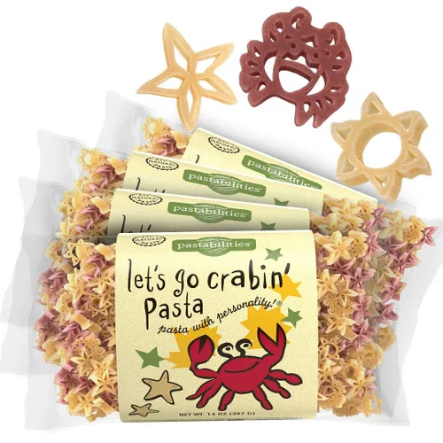Miniatura 48 de Pastabilities Pasta con forma divertida para niños, sopa de fideos de dinosaurio, divertido dinosaurio con mezcla de sopa temática animal, pasta