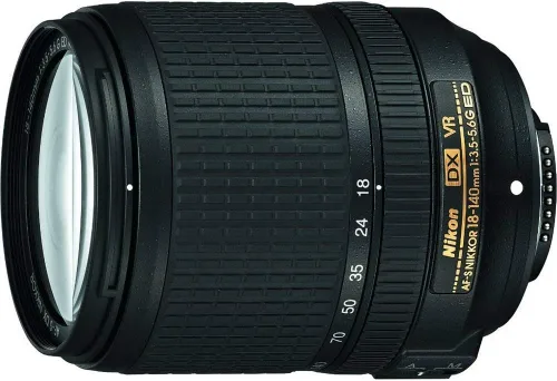 Nikon AF-S DX NIKKOR 18-140mm f/3.5-5.6G ED lente de zoom de reducción de vibración con enfoque automático para cámaras Nikon DSLR (Renovado)