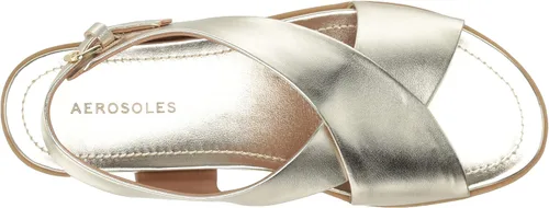 Miniatura 5 de Aerosoles Sandalias planas Cele para mujer, PU dorado suave, 9, PU de oro suave