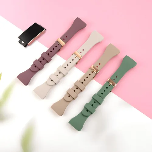 Miniatura 7 de Paquete de 6 pulseras delgadas de silicona suave compatibles con Fitbit Charge 4, correas de repuesto deportivas para Fitbit Charge 4/Fitbit Charge