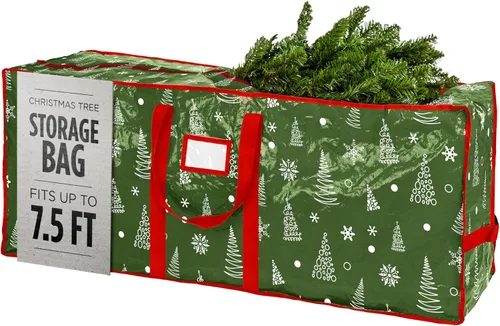 Miniatura 18 de Bolsa de almacenamiento para árbol artificial de Navidad, de gran capacidad Rojo