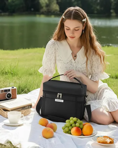 Miniatura 9 de HOMESPON Lonchera para Mujeres y Hombres - Bolsa de almuerzo aislada impermeable, ligera, bolsa enfriadora para el trabajo, picnic, viaje