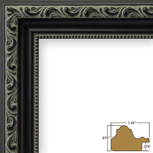 Miniatura 2 de Craig Frames Ancien Ornate, Marco de Fotos Negro Antiguo, 16 por 20 Pulgadas 10187 Negro