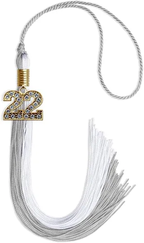 Miniatura 149 de Endea Graduation Borla de doble color con dije dorado (negro/oro brillante, 2022)