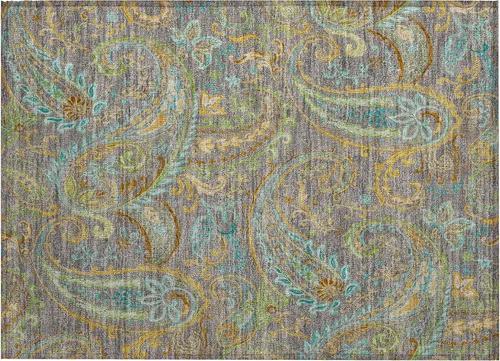 Miniatura 18 de Addison Rugs Chantille ACN533 - Alfombra negra de 8 x 10 pies, resistente a las manchas, lavable a máquina, no se desprende, para dormitorio, sala