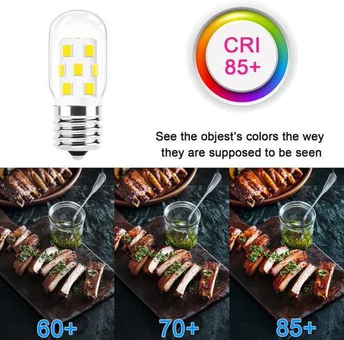 Miniatura 4 de Bombilla LED E17 regulable, equivalente a 30-40 W de incandescente, blanco natural 4000K, apta para microondas sobre la estufa de LG Whirlpool