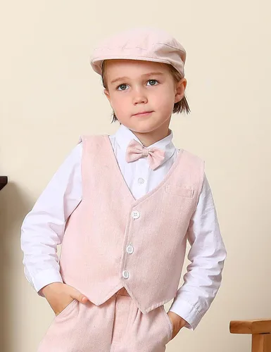 Miniatura 2 de A&J DESIGN Boina de tweed vintage para bebé niño