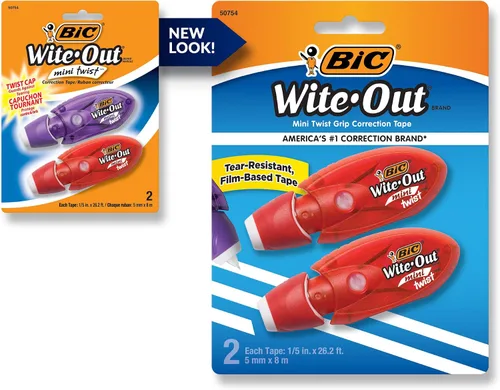 Miniatura 5 de BIC Wite-Out - Cinta correctora exacta (4 unidades) y cinta correctora pequeña (2 unidades)