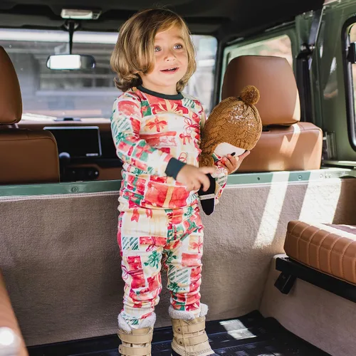 Miniatura 4 de Burt's Bees Baby - Conjuntos de pijamas de Navidad familiares a juego, de algodón orgánico, para niños, bebés, mujeres y adultos