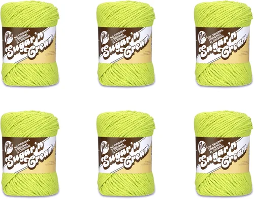 Miniatura 51 de Lily Sugar'N Cream - Ovillo de camuflaje rosa de gran tamaño, paquete de 6 unidades de 3.00 oz/3 onzas, algodón, 4 medianos (peinado), 150 yardas